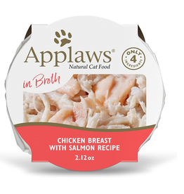 Applaws Applaws cat peel top dish broth chicken salmon 2.12oz