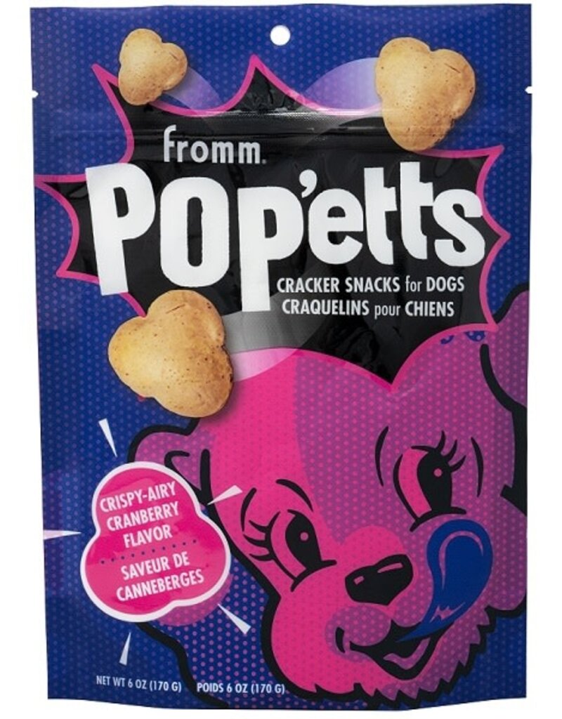 Fromm Fromm Family Pop'etts Crispy Airy Cranberry Dog Treats 6oz