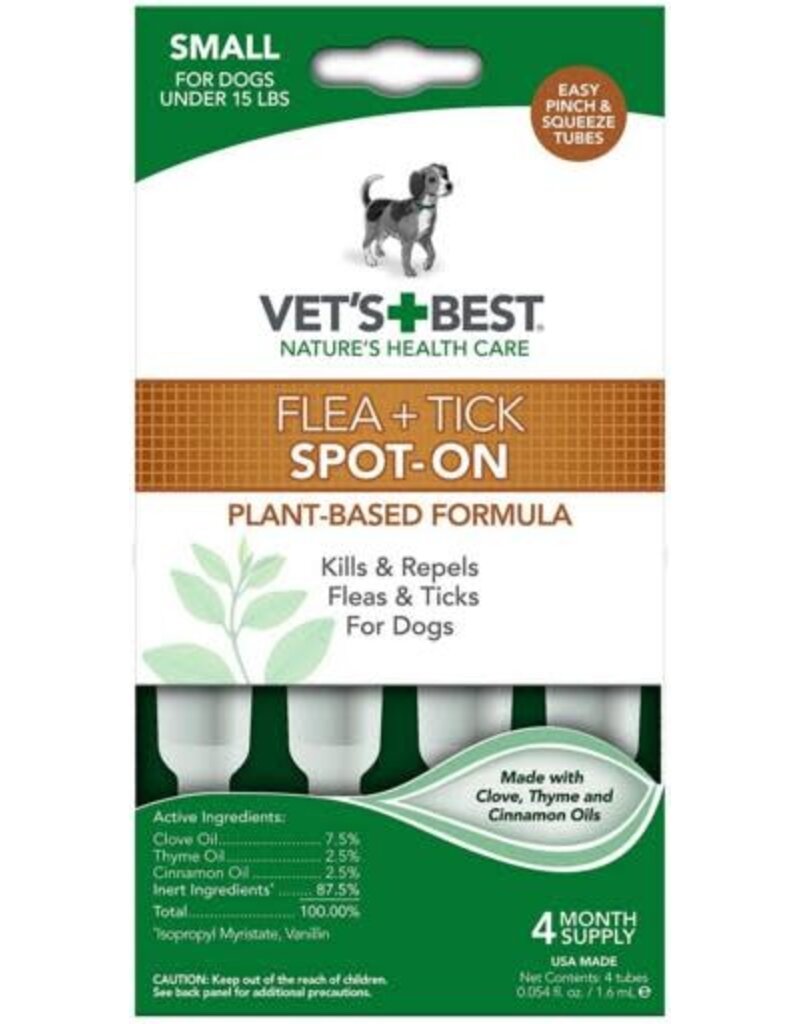 Vet's Best Flea & Tick Drops Small 4 ct