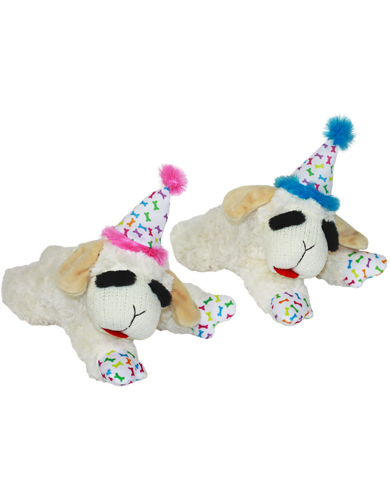 Multipet Dog Lamb Chop With Bday Hat 10.5inch