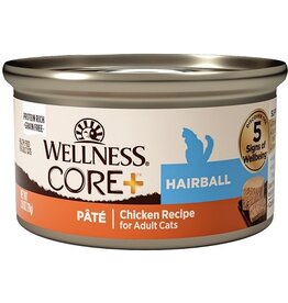 Wellness Wellness CORE+ Hairball Chicken Recipe Grain-Free Pate Canned Cat Food 2.8oz