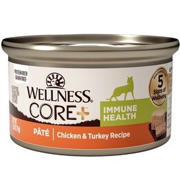 Wellness Wellness CORE+ Immune Health Chicken & Turkey Pate Canned Cat Food 2.8oz