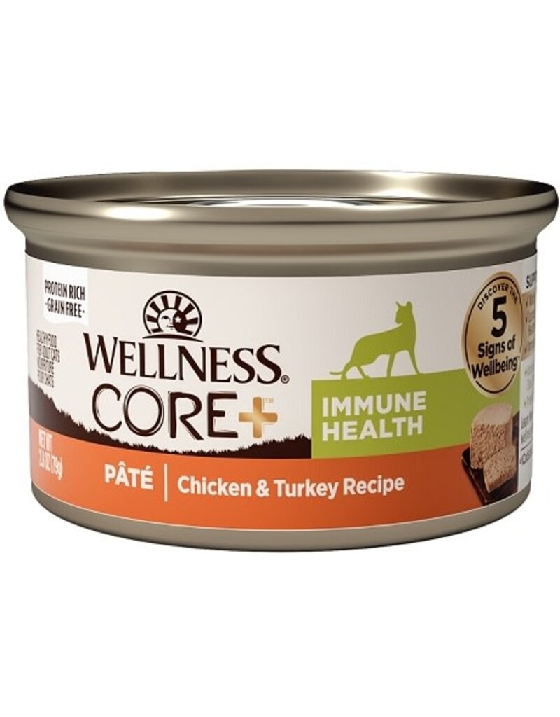 Wellness Wellness CORE+ Immune Health Chicken & Turkey Pate Canned Cat Food 2.8oz