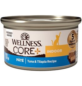 Wellness Wellness CORE+ Indoor Tuna & Tilapia Pate Canned Cat Food 2.8oz