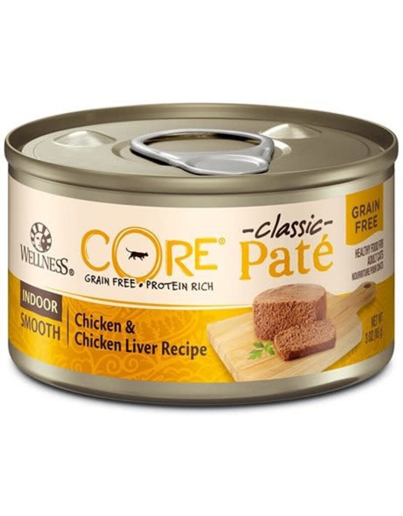 Wellness WP CC CORE 3oz/12 INDOOR CHICKN CHKN LVR PATE