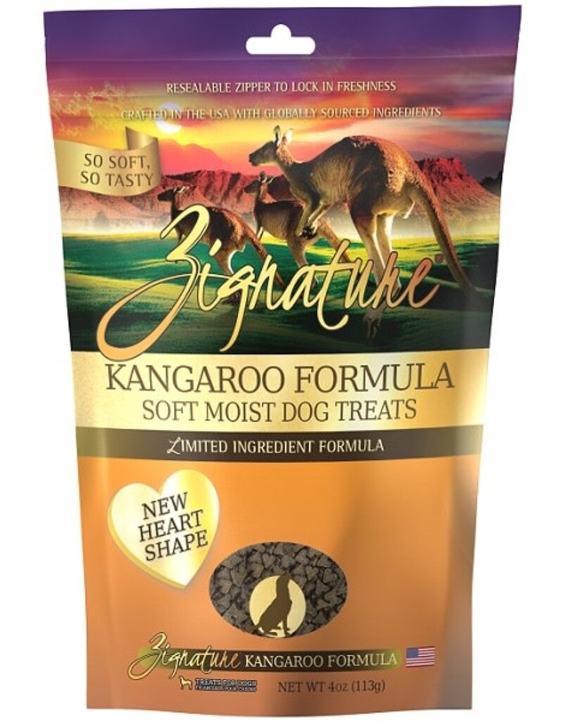 Zignature Zignature Kangaroo Formula Soft Moist Dog Treats 4 oz