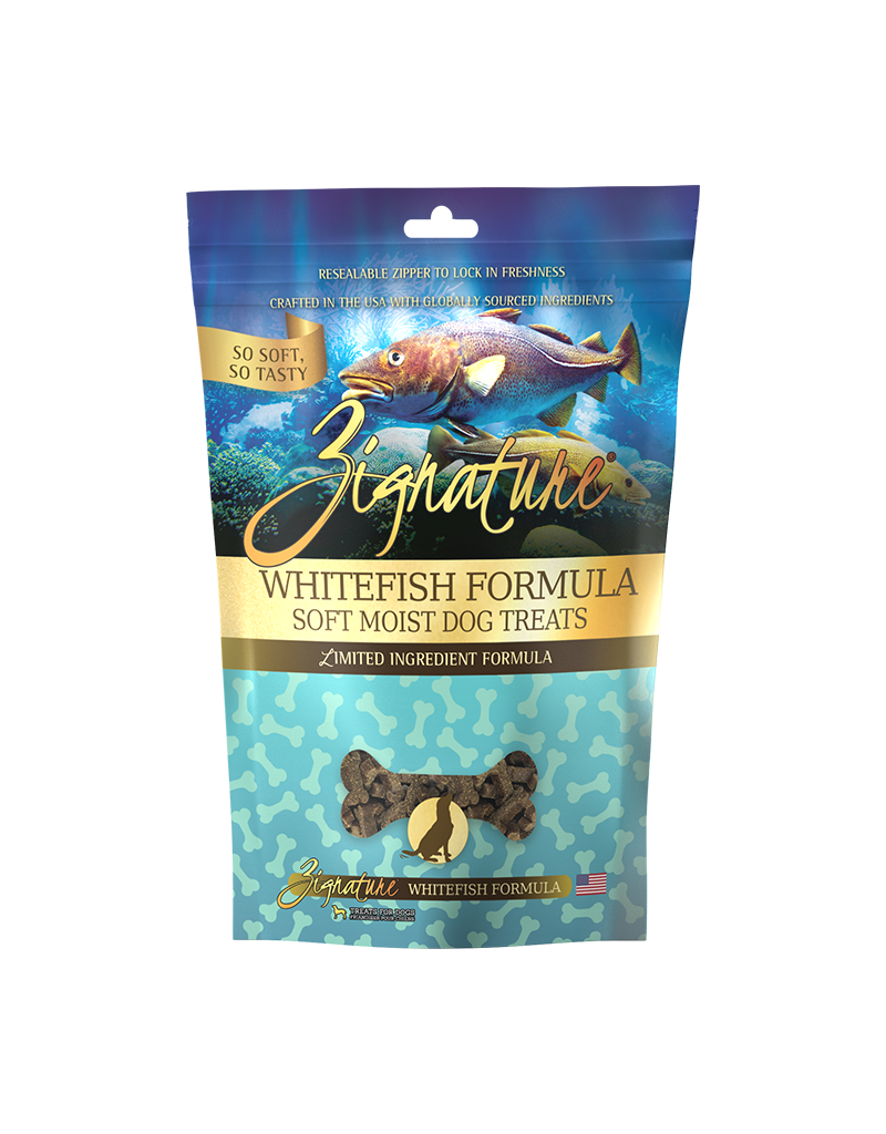 Zignature Zignature Whitefish Formula Soft Moist Treats for Dogs 4oz