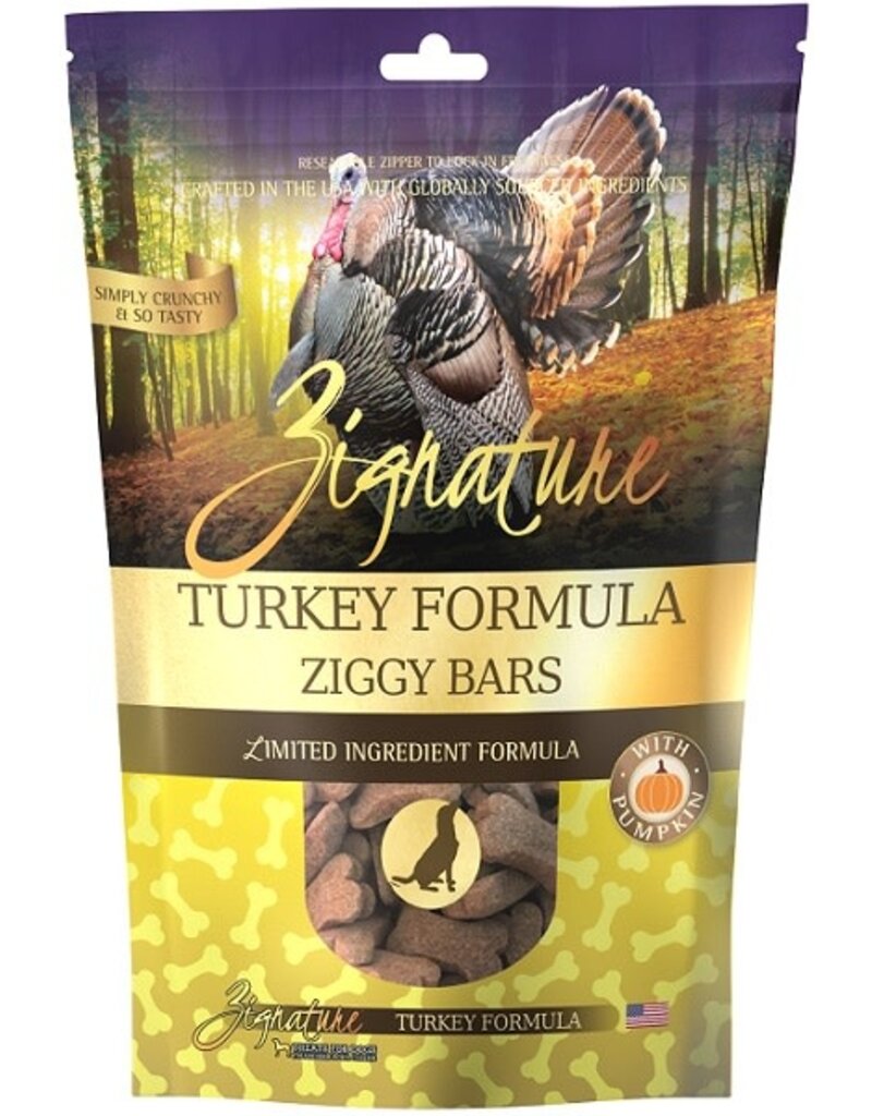 Zignature Zignature Ziggy Bars Turkey Recipe Dog Treats 12oz