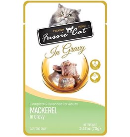 Fussie Cat Fussie Cat Mackerel Gravy Cat Pouch 2.47oz/12