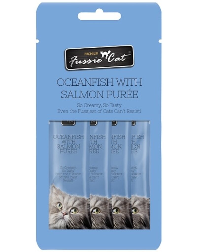 Fussie Cat Fussie Cat Puree Ocean Fish & Salmon 2oz/18