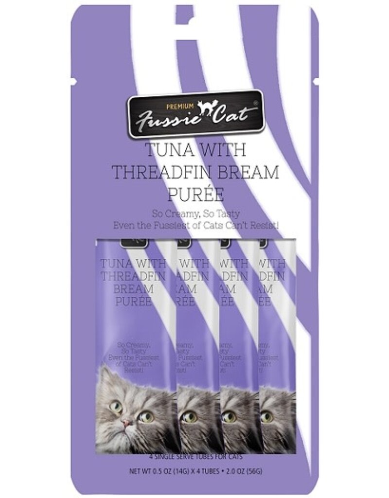 Fussie Cat Fussie Cat Tuna & Threadfin Bream Puree Cat Treats 2oz 4 Pack