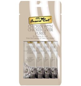 Fussie Cat Fussie Cat Puree Chicken & Chicken Liver Cat Treat 2oz/18