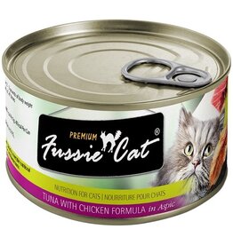 Fussie Cat Fussie Cat Premium Tuna With Chicken Cat Can 5.5oz/24