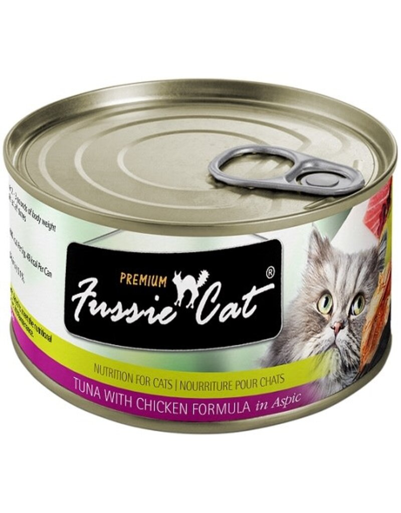 Fussie Cat Fussie Cat Premium Tuna With Chicken Cat Can 5.5oz/24