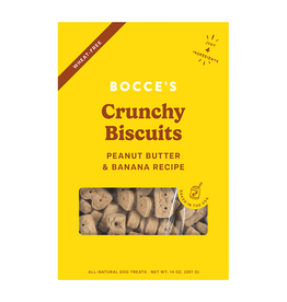 Bocce's Bakery Bocce's Bakery Peanut Butter & Banana Crunchy Biscuits For Dogs 14oz