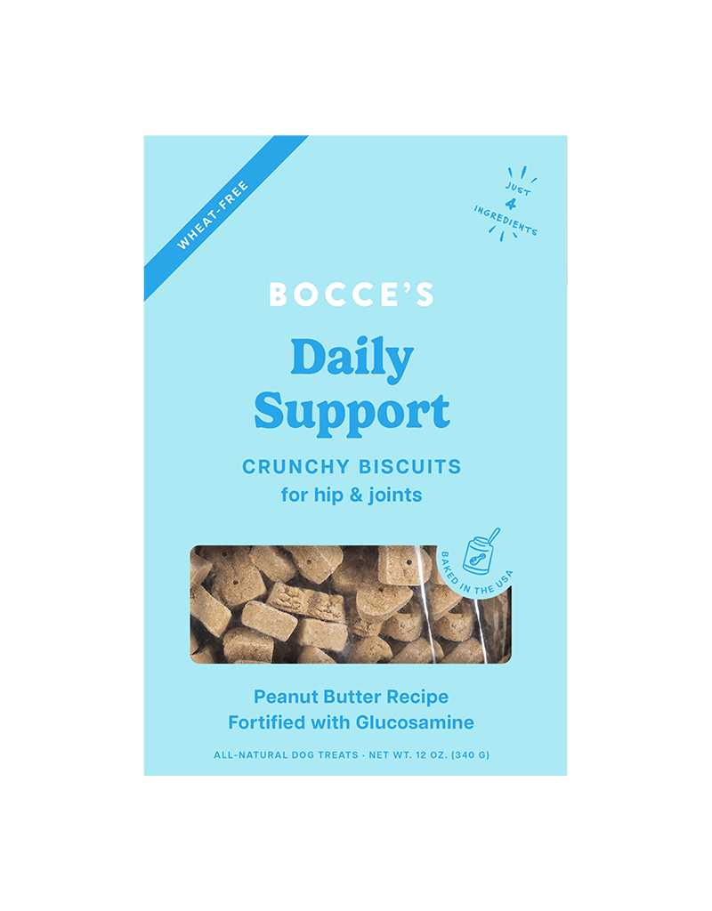 Bocce's Bakery Bocce's Bakery Peanut Butter Hip & Joint Support Crunchy Biscuits For Dogs 12oz