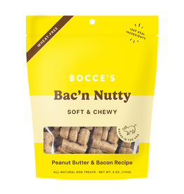 Bocce's Bakery Bocce's Bakery Bac'n Nutty Peanut Butter & Bacon Soft & Chewy Dog Treats 6oz