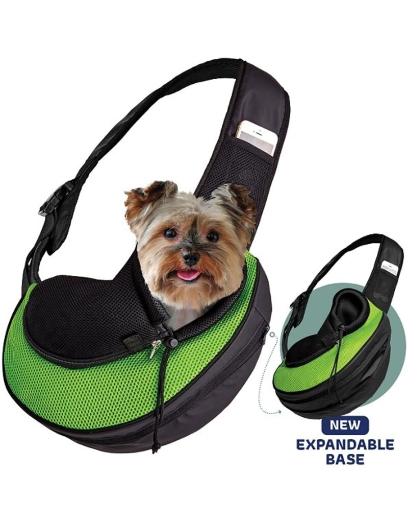 Katziela Expandable Sling Bag Green