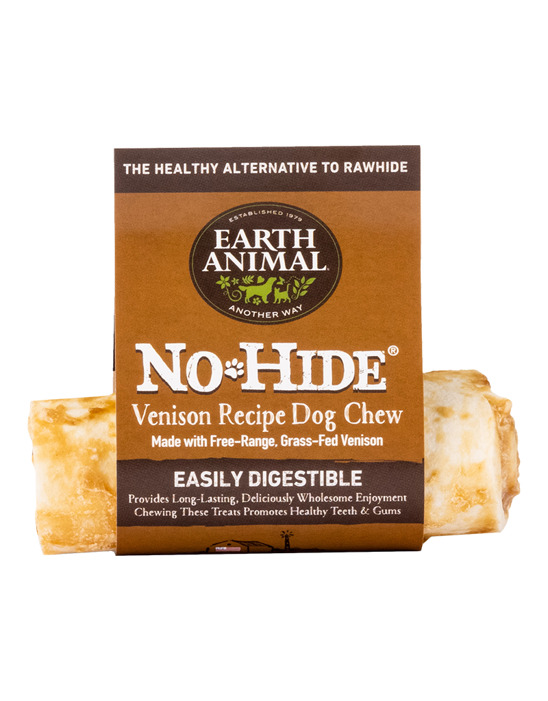 Earth Animal No-Hide Venison Roll For Dogs 4"