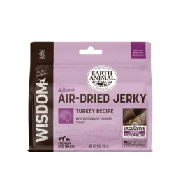 Earth Animal Wisdom Turkey Recipe Air Dried Dog Treats 4oz