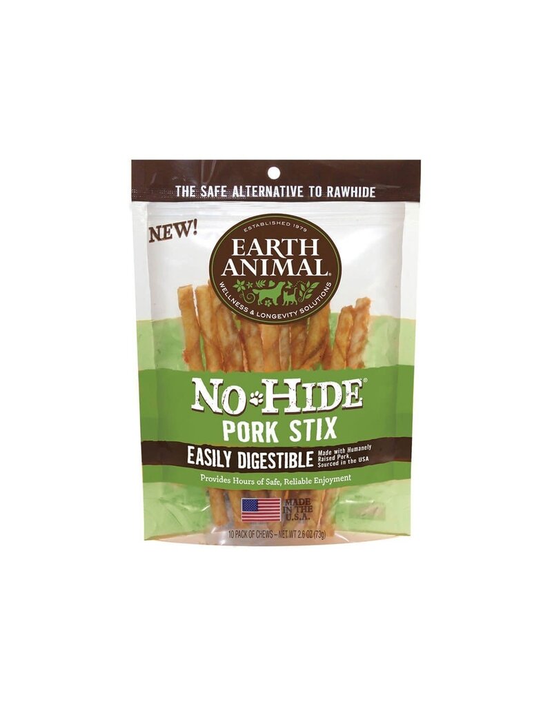 Earth Animal Earth Animal No-Hide Pork Stix For Dogs & Cats 3oz