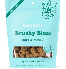 Bocce's Bakery Bocce's Bakery Brushy Bites Apple & Mint Soft & Chewy Dog Treats 6oz