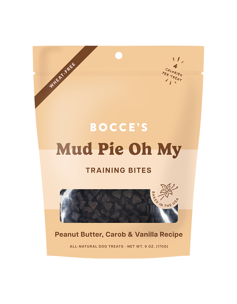 Bocce's Bakery Bocce's Bakery Mud Pie (Peanut Butter, Carob & Vanilla) Training Bites For Dogs 6oz