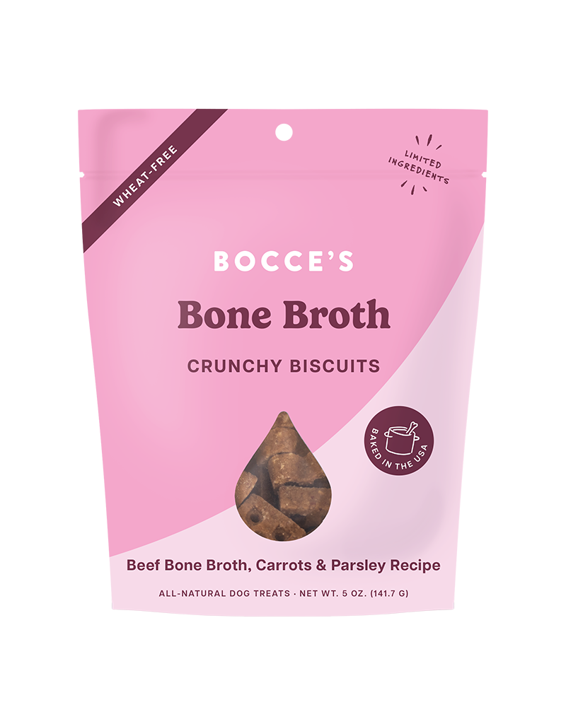 Bocce's Bakery Bocce's Bakery Beef Bone Broth Crunchy Biscuits For Dogs 5oz