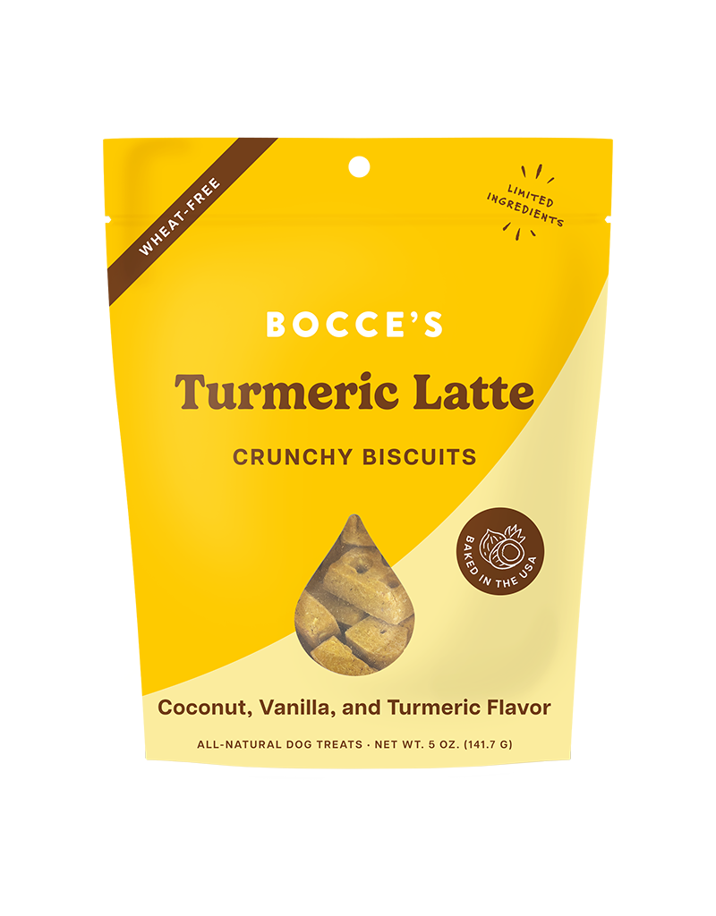 Bocce's Bakery Bocce's Bakery Coconut, Vanilla & Turmeric Latte Crunchy Biscuits For Dogs 5oz