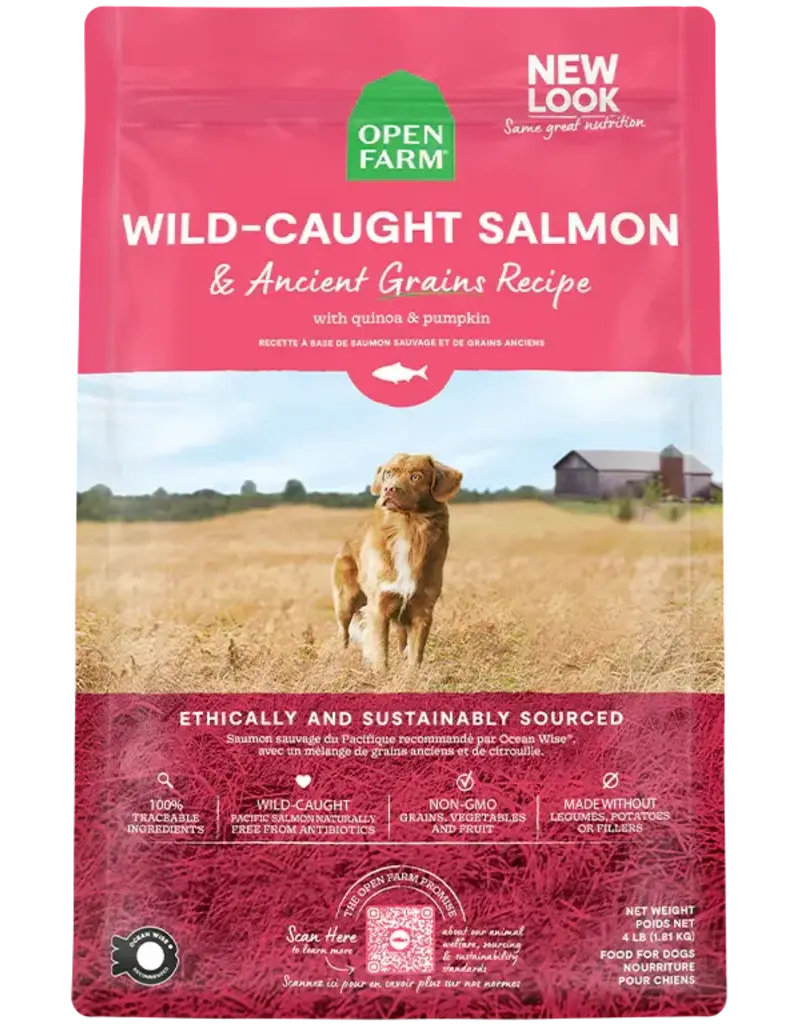 Open Farm Open Farm Wild Caught Salmon & Ancient Grains Dog Food 11 lb