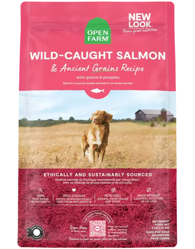 Open Farm Open Farm Wild Caught Salmon & Ancient Grains Dog Food 4LB