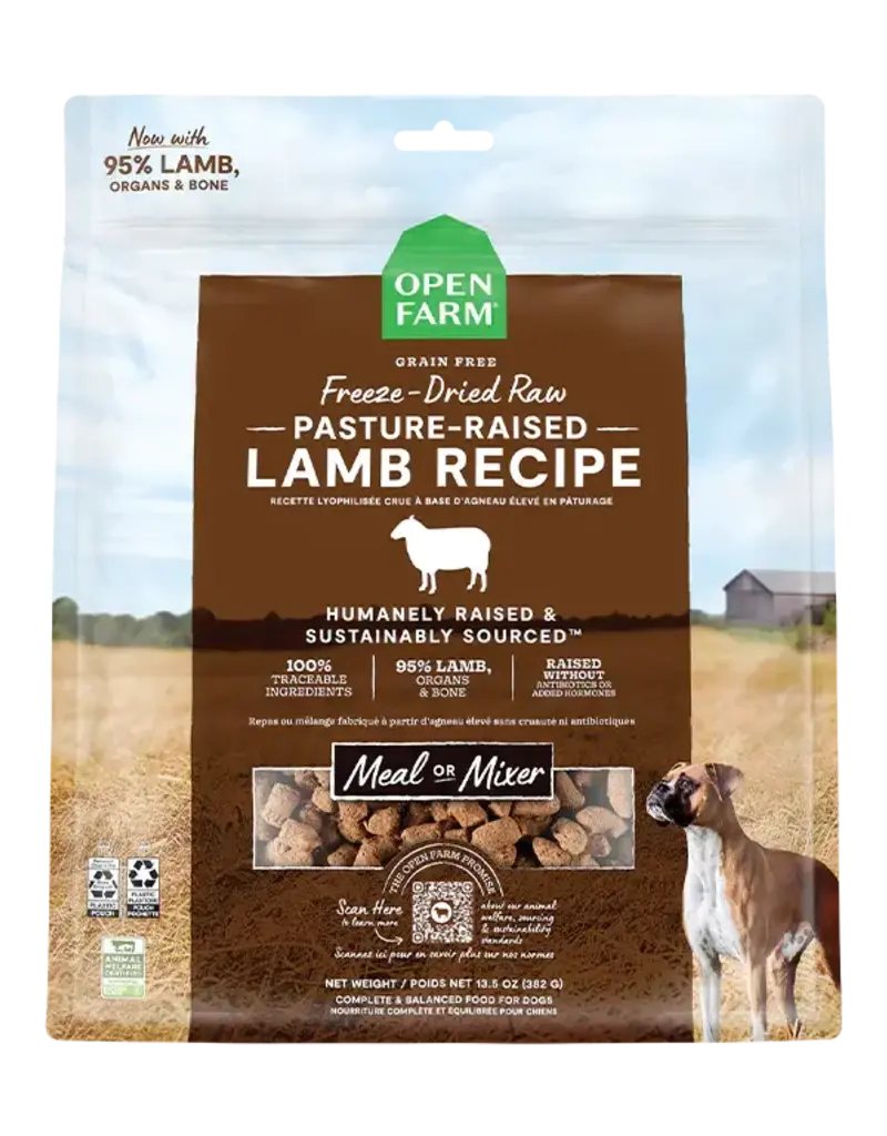 Open Farm Open Farm Freeze Dried Raw Morsels Pasture Raised Lamb Recipe Dog Food 22oz
