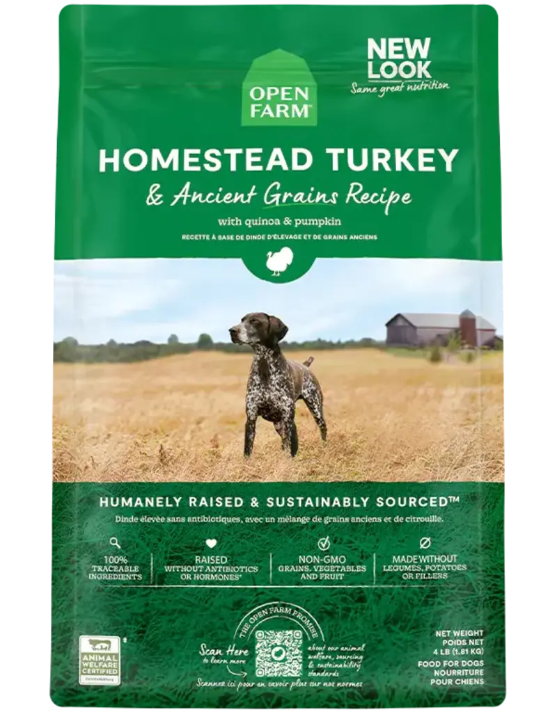 Open Farm Open Farm Homestead Turkey & Ancient Grains Dog Food 4LB