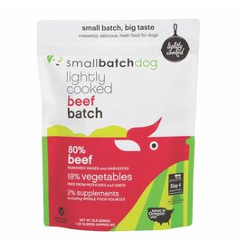 Small Batch SmallBatch Lightly Cooked Beef Recipe Frozen Dog Food 5LB