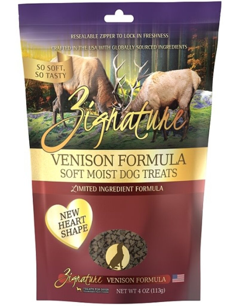 Zignature Zignature Soft Moist Venison Recipe Dog Treats 4 oz