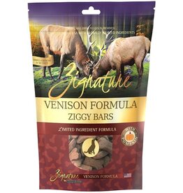Zignature Zignature Ziggy Bars Venison Formula Treats for Dogs 12oz