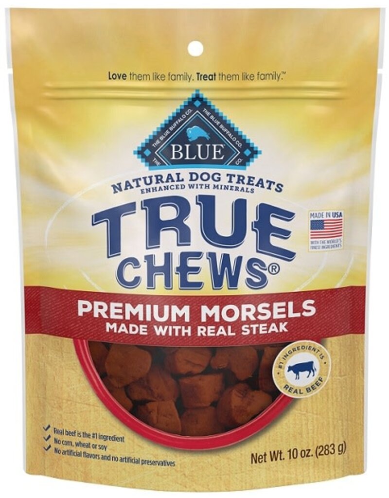 Blue Buffalo true chews morsels d 10oz/6 steak
