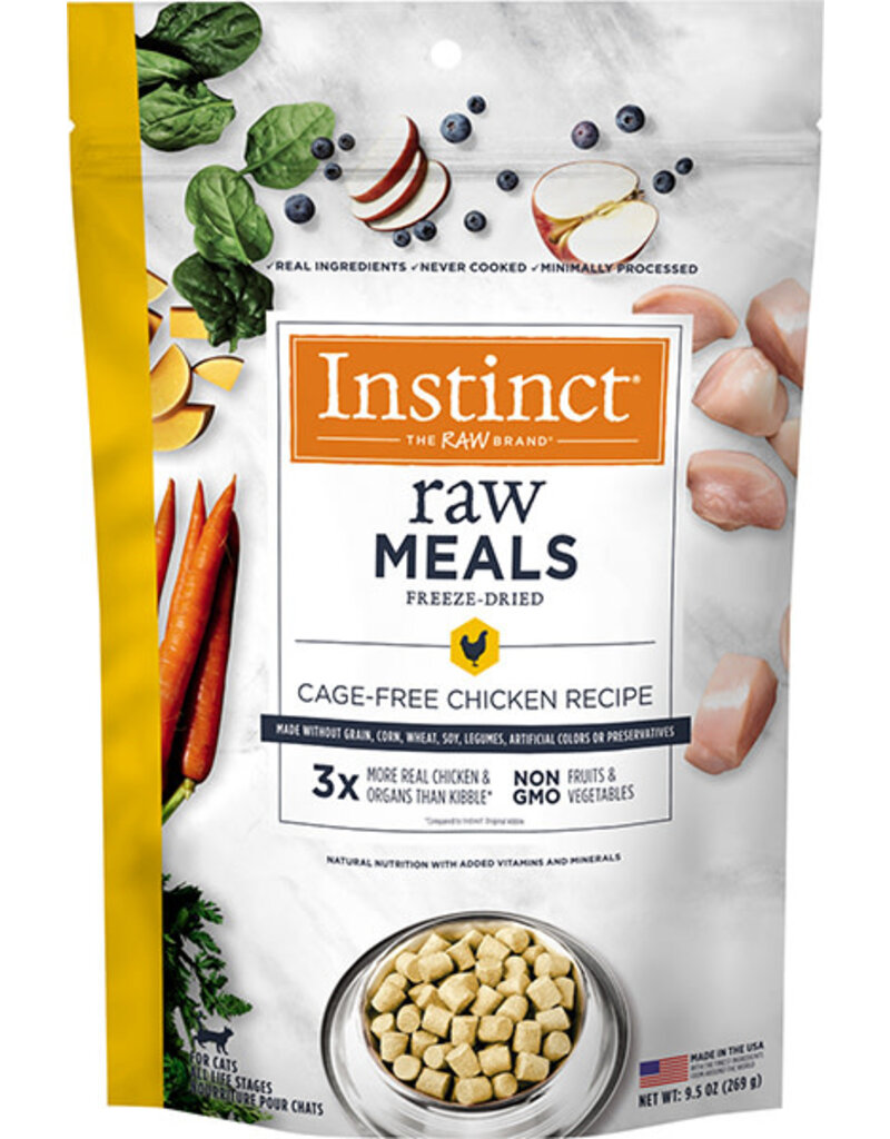 Nv Cat Instinct Raw Meal Frzdried Real Chicken 9.5oz/8