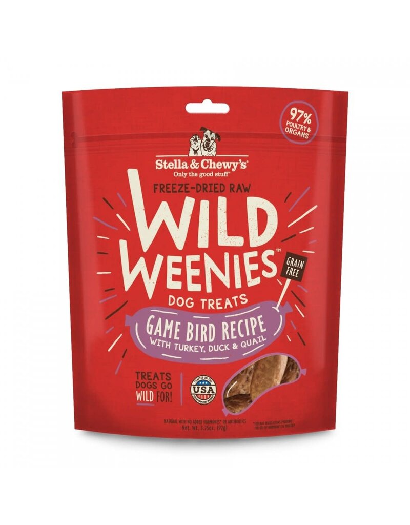 Stella & Chewy's Stella & Chewy's Freeze Dried Raw Wild Weenies Game Bird Recipe Dog Treats 3.25oz