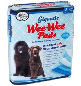 Four Paws Four Paws Gigantic Wee Wee Pads 27.5 x 44" 8 pack