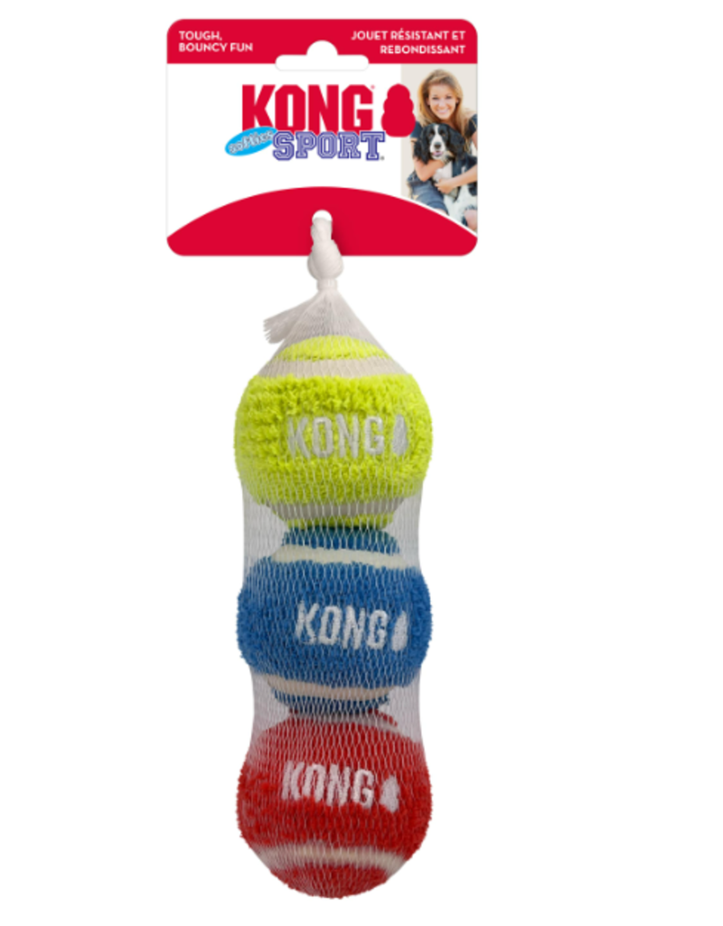 Kong Sport Softies Balls Dog Toy Assorted Medium 3 pack