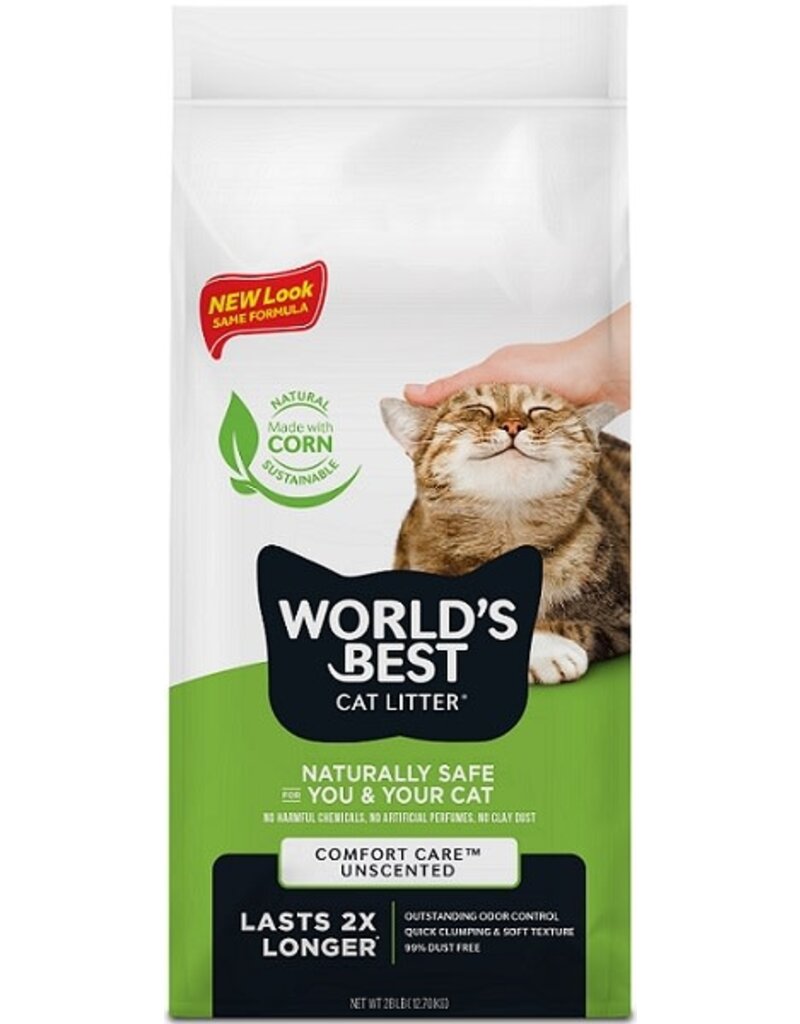 Worlds Best Cat Litter World's Best Green Unscented Clumping Cat Litter 28LB