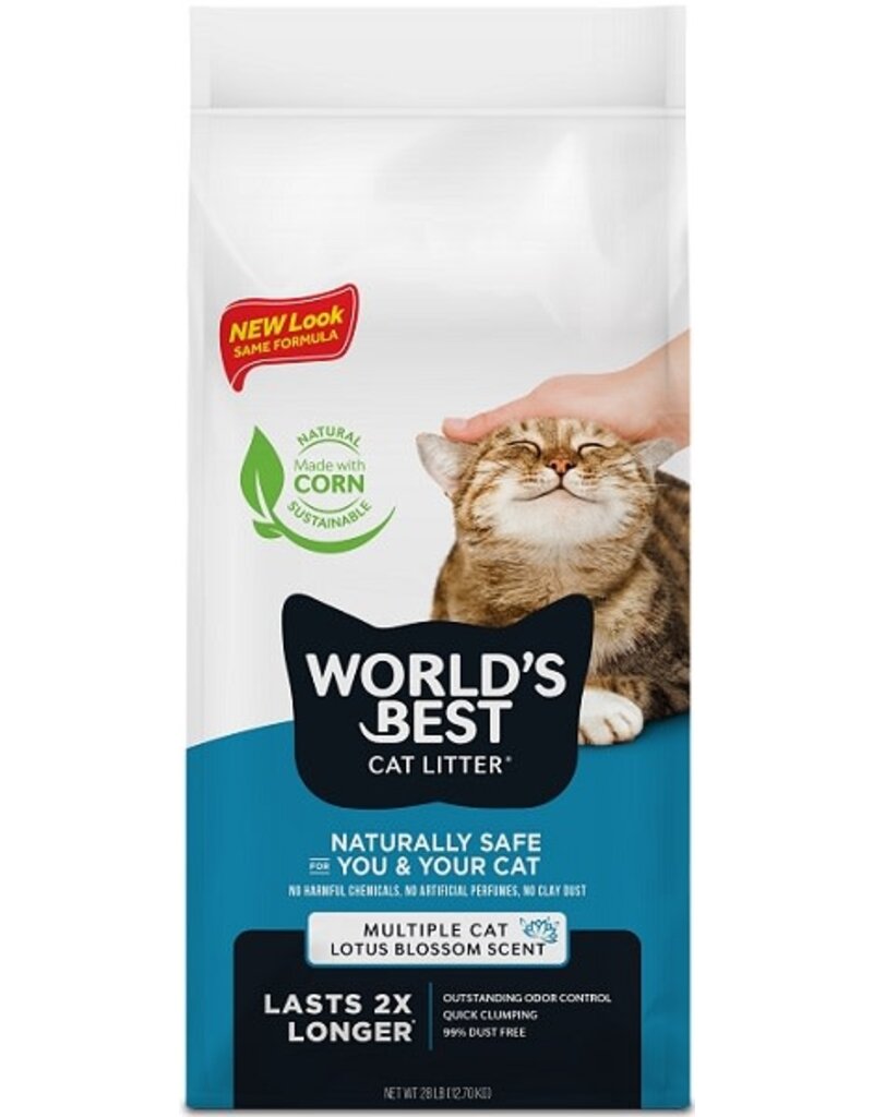 Worlds Best Cat Litter World's Best Blue Lotus Blossom Scented Multi Cat Litter 28LB