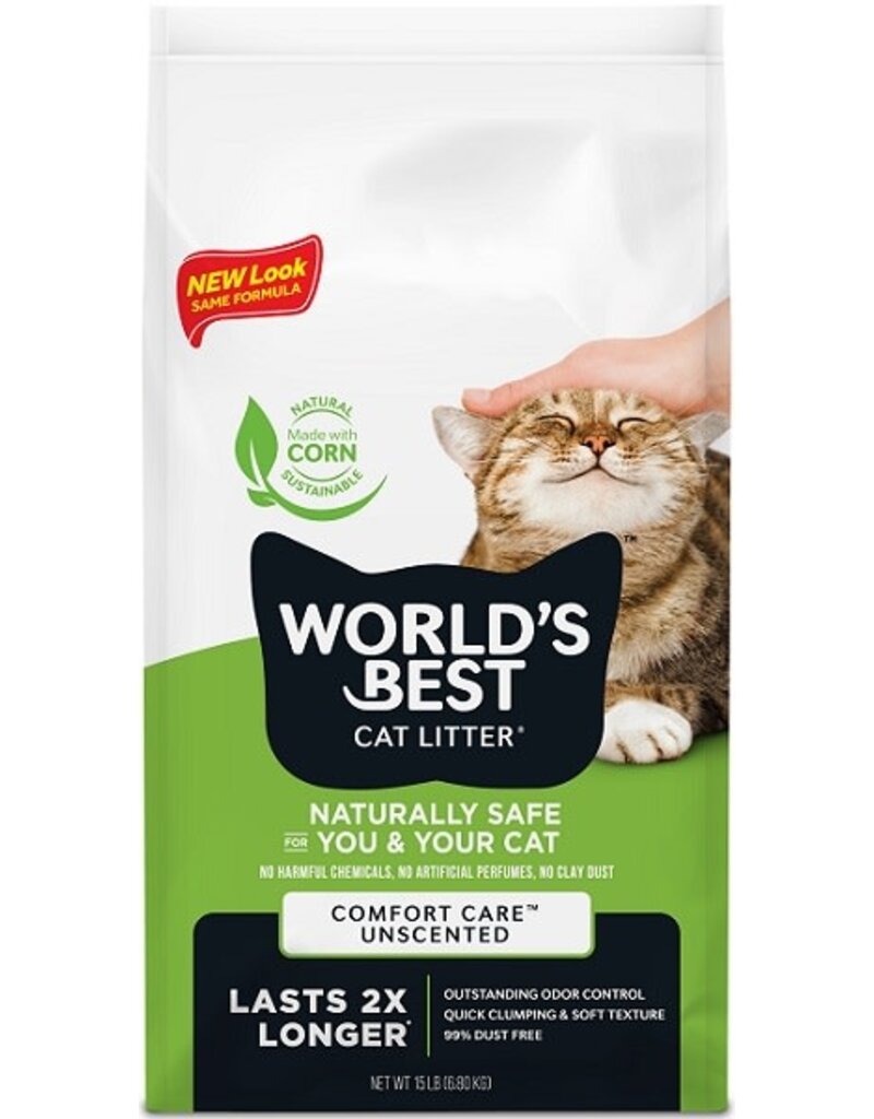 Worlds Best Cat Litter World's Best Green Unscented Clumping Cat Litter 14LB