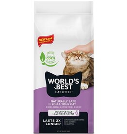 Worlds Best Cat Litter World's Best Purple Multi-Cat Lavender Scented Clumping Cat Litter 28LB