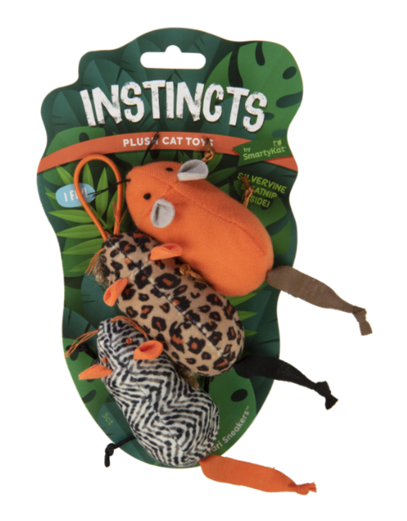 Instincts Safari Sneakers HappyNip Catnip Plush Cat Toys & Launcher Cat Toy