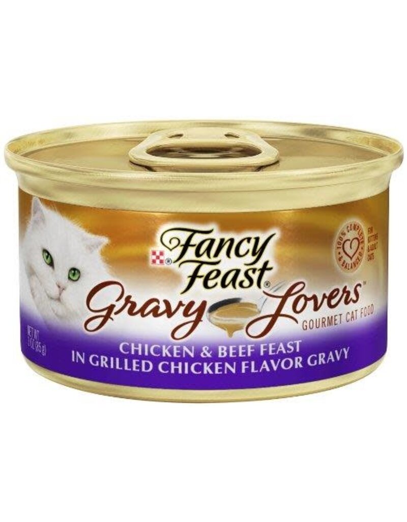Fancy Fst Cat Can Grvy Chk/bef, 3 Oz