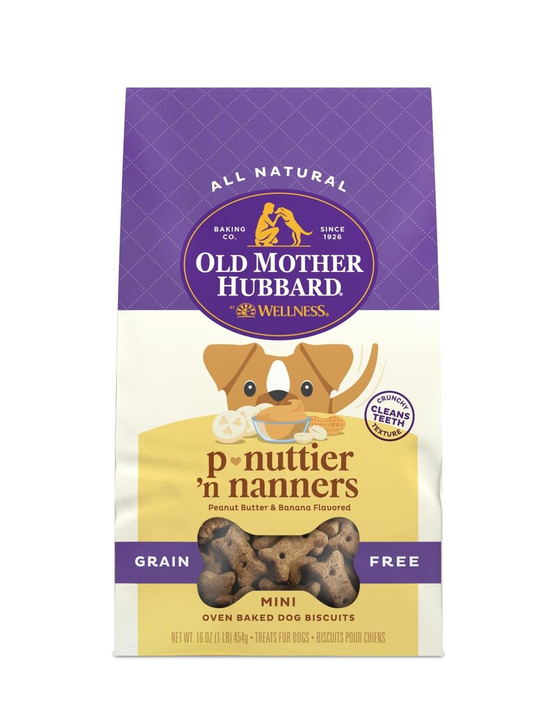 Old Mother Hubbard Old Mother Hubbard Grain Free P Nuttier N Nanners Mini Dog Biscuits 16oz