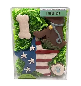 I Woof USA Biscuit Box For Dogs
