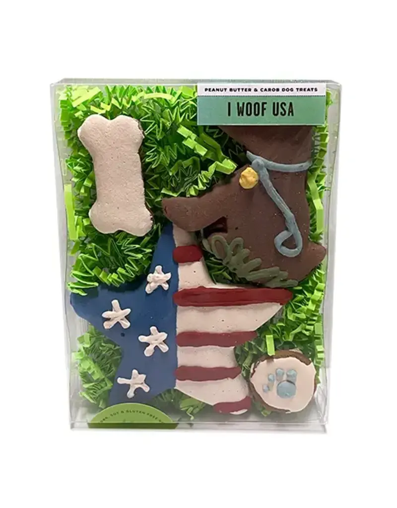 I Woof USA Biscuit Box For Dogs